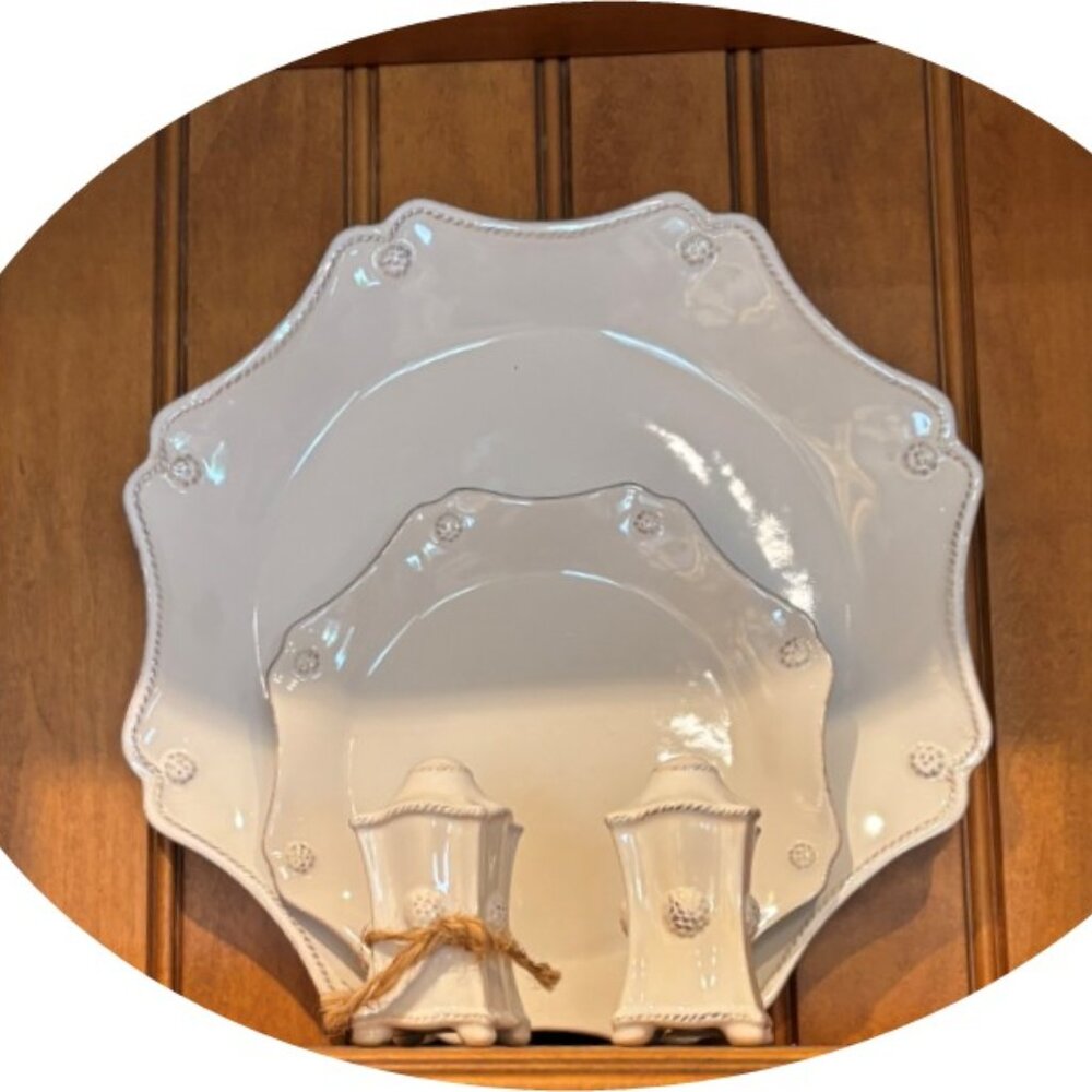 Juliska Berry and Thread Scalloped Salad/Dessert Plate